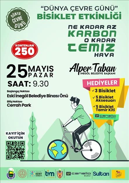 Dünya Çevre Günü Bisiklet Turu İle Kutlanacak