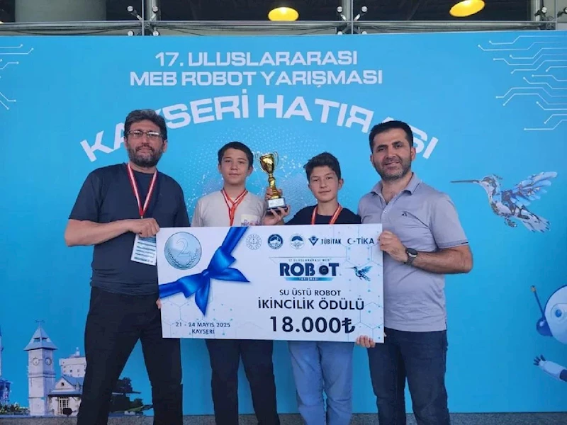 “KTP_Ayışığı1” ROBOTU TÜRKİYE İKİNCİSİ OLDU