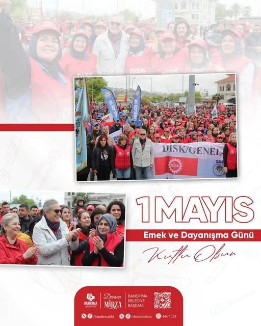 Emeğin, alın terinin ve onurlu mücadelenin bayramı 1 Mayıs Kutlu Olsun