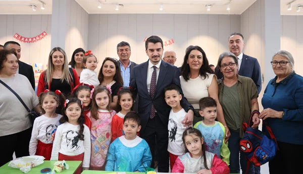 Başkan Güner Minik Sanatçılarla Buluştu: Kreşlerden Uluslararası Sergi