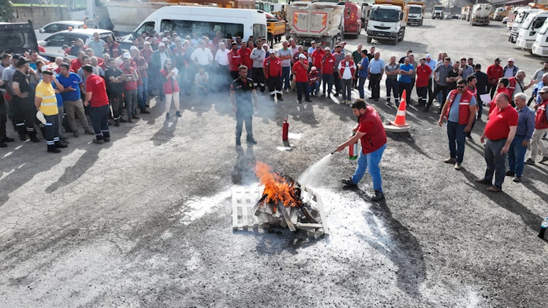 Büyükşehir’in Yangın ve Kurtarma Eğitimi Gerçeği Aratmadı