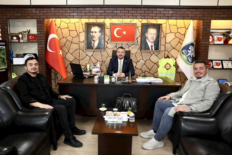 İl Genel Meclis Üyesi Aktürk ve Genç MÜSİAD’tan Başkan Öztaş’a Ziyaret