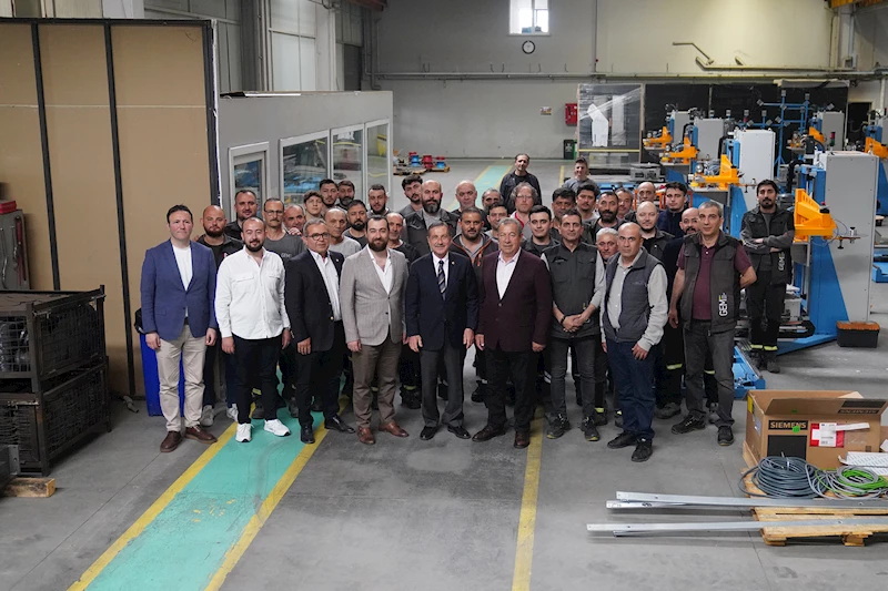 BAŞKAN ATAÇ FABRİKALARI ZİYARET ETTİ