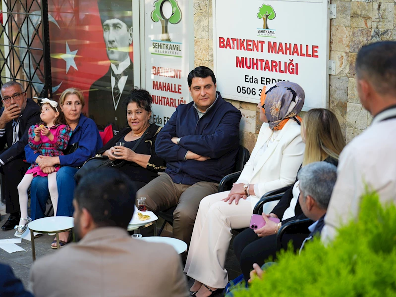 BAŞKAN YILMAZ’A BATIKENT’TE YOĞUN İLGİ