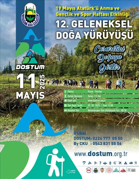 İnegöl Belediyesi’nden 19 Mayıs Doğa Yürüyüşü Etkinliğine Davet