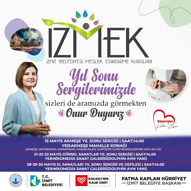 İZMEK’TEN YILSONU SERGİSİ VE DEFİLE ŞÖLENİ