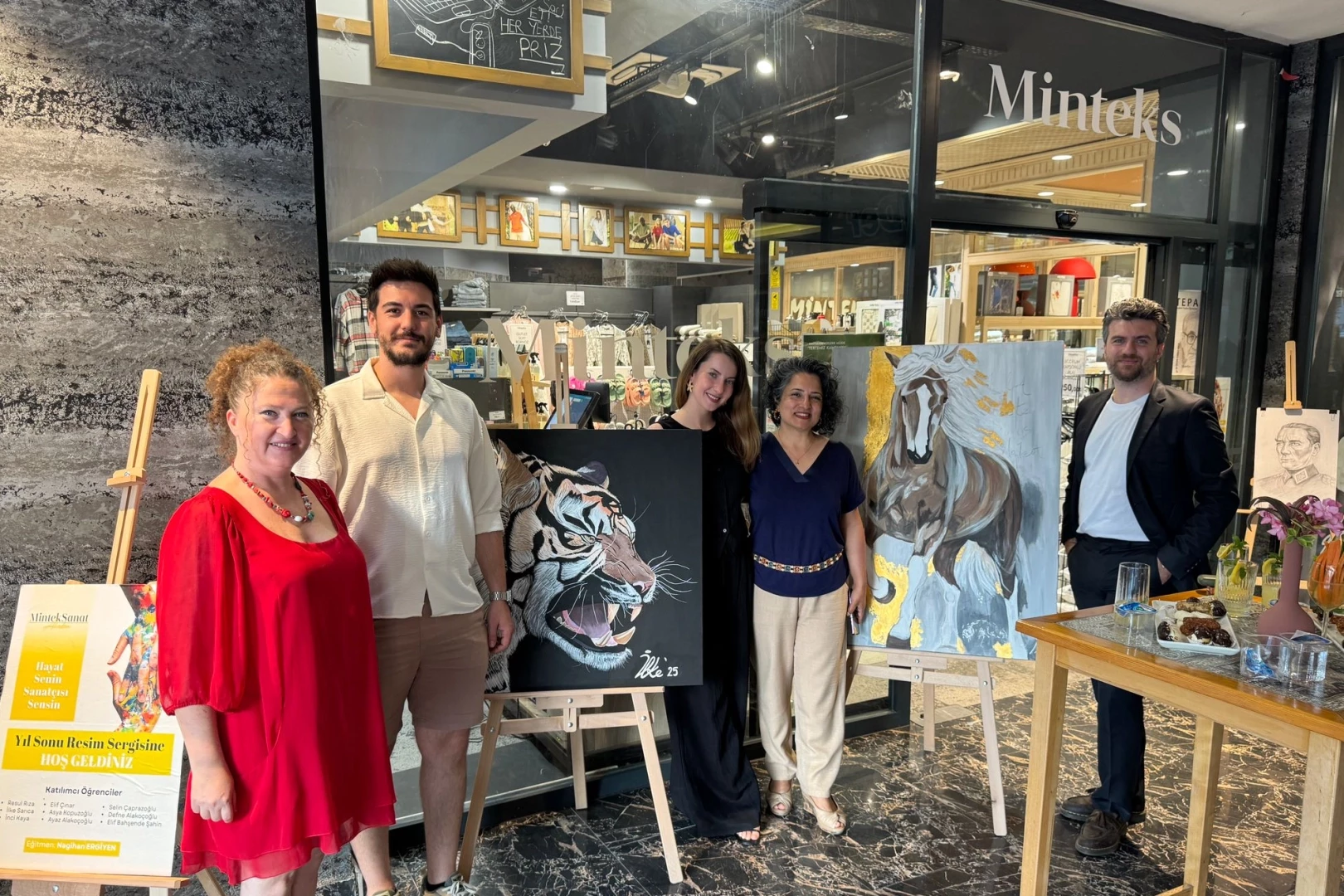Genç Yetenekler Minteks Sanat Resim Sergisi’nde buluştu