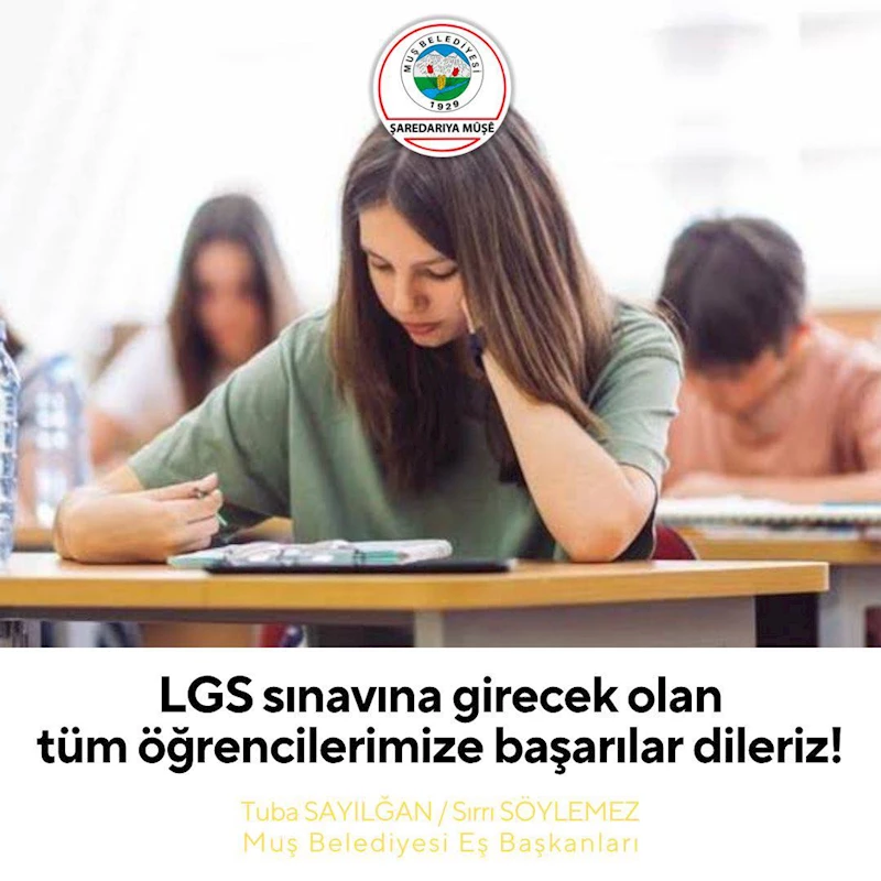 ÖĞRENCİLERİMİZE BAŞARILAR DİLİYORUZ