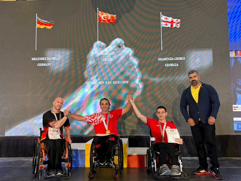 Avrupa Bilek Güreşi Şampiyonası’nda Bağcılar Rüzgârı