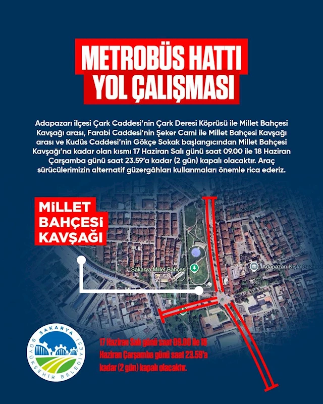 Büyükşehir uyardı: O güzergâhlar 2 gün boyunca trafiğe kapatılacak