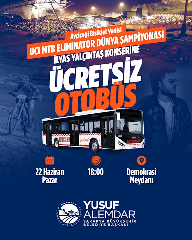 Dünya Şampiyonası ve İlyas Yalçıntaş konseri için ücretsiz ulaşım