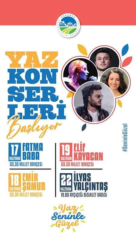 Büyükşehir ile ‘Yaz Seninle Güzel’ konserleri başlıyor