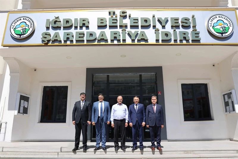 Iğdır Üniversitesi Rektörü Prof. Dr. Ekrem Gürel’den Belediyemize Nezaket Ziyareti.