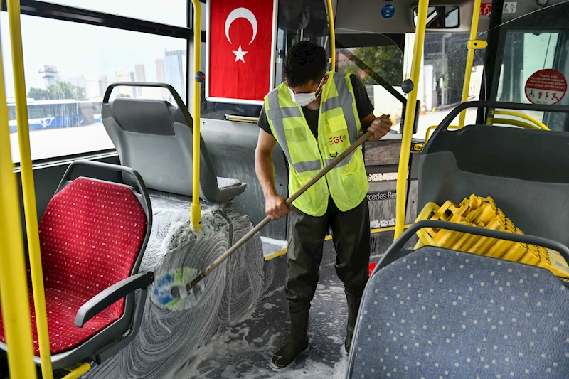 EGO OTOBÜSLERİNİN TEMİZLİĞİ VE GÜVENLİĞİ KONTROL ALTINDA