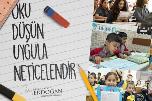 Cumhurbaşkanı Erdoğan, karne alan öğrencileri tebrik etti