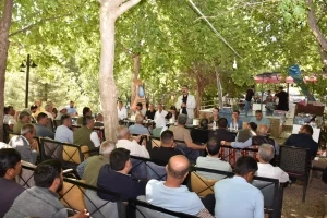 Eş Başkan Hatun, Çermik’te muhtarlarla buluştu