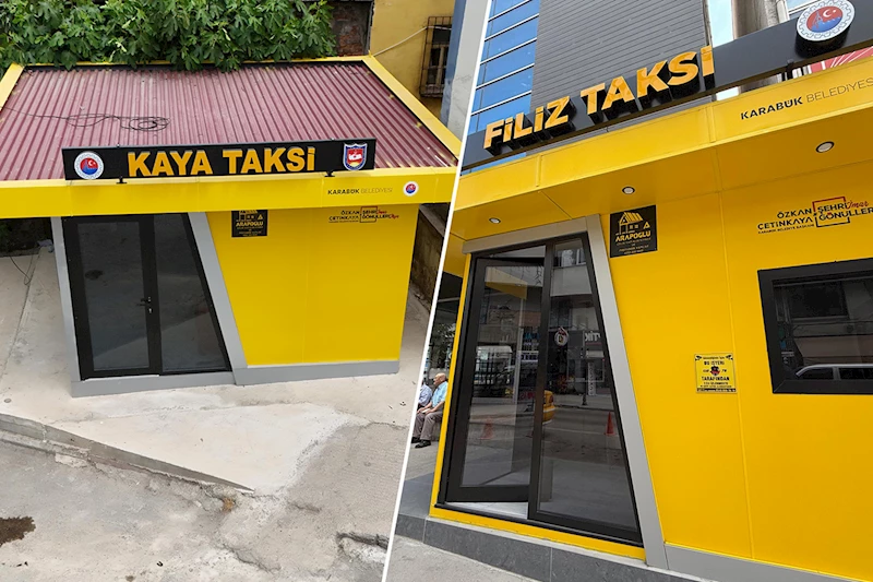 Karabük’te Taksi Durakları Yenileniyor