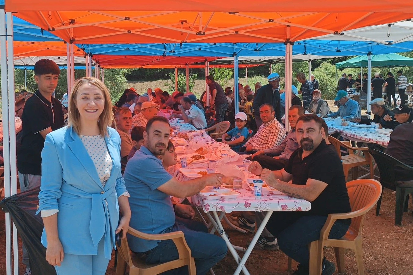 Bilecik Pazaryeri’nde yağmur ve şükür duaları birlikte yükseldi