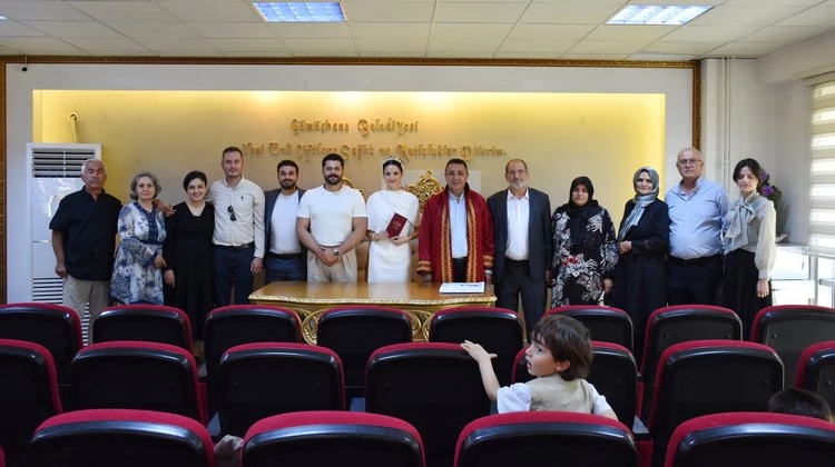 BAŞKANIMIZ, SEVDA KARTOĞLU VE ABDÜLKADİR YALÇIN ÇİFTİNİN NİKAH MERASİMLERİNİ GERÇEKLEŞTİRDİ