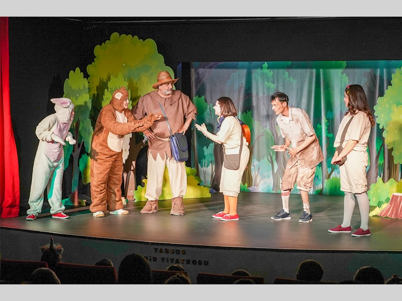 TARSUS ŞEHİR TİYATROSU’NUN ORMANDA ŞENLİK OYUNU 2 BİN 812 ÇOCUĞA ULAŞTI