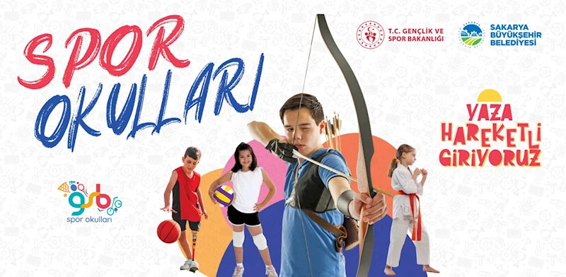 Sakarya’da çocuklar yaz tatilini sporla iç içe geçirecek: Futboldan yüzmeye, tenisten, basketbola…