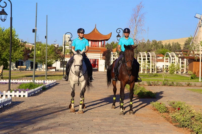 Gaziantep’te Jandarma Atlı Birliği Görevde