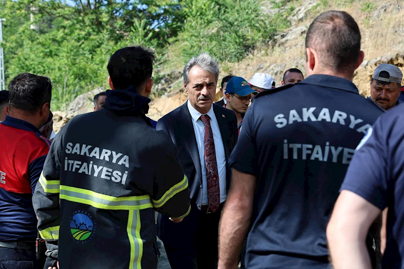 Başkan Yusuf Alemdar yangın felaketinin yaşandığı Taraklı’da: “Gelişmeleri yakından takip ediyoruz”