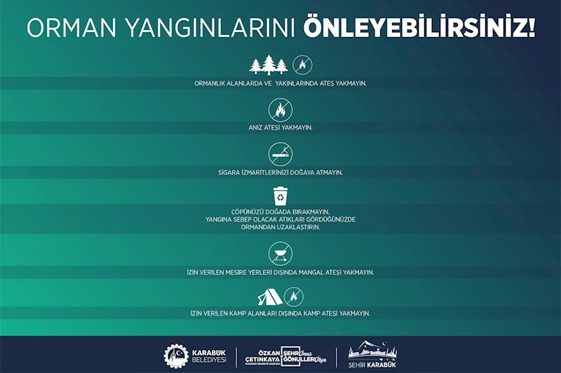 Başkan Çetinkaya’dan Orman Yangınlarına Karşı Duyarlılık Çağrısı