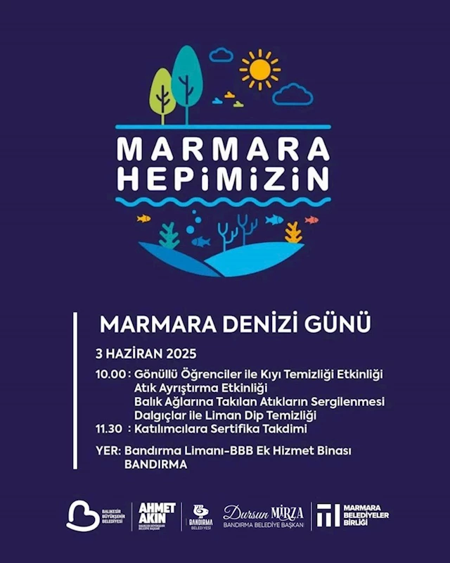 MARMARA DENİZİ GÜNÜ’NDE BANDIRMA’DA FARKINDALIK ETKİNLİĞİ