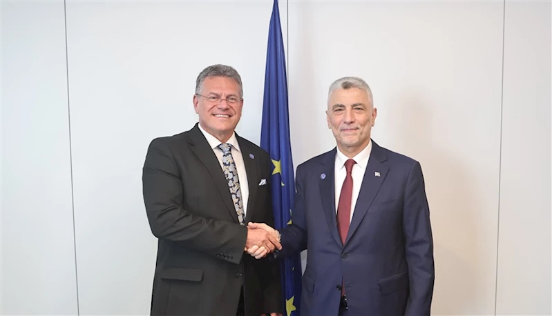 Ticaret Bakanı Ömer Bolat’ın AB Ticaret ve Ekonomik Güvenlik Komiseri Maros Sefcovic ile Görüşmesi