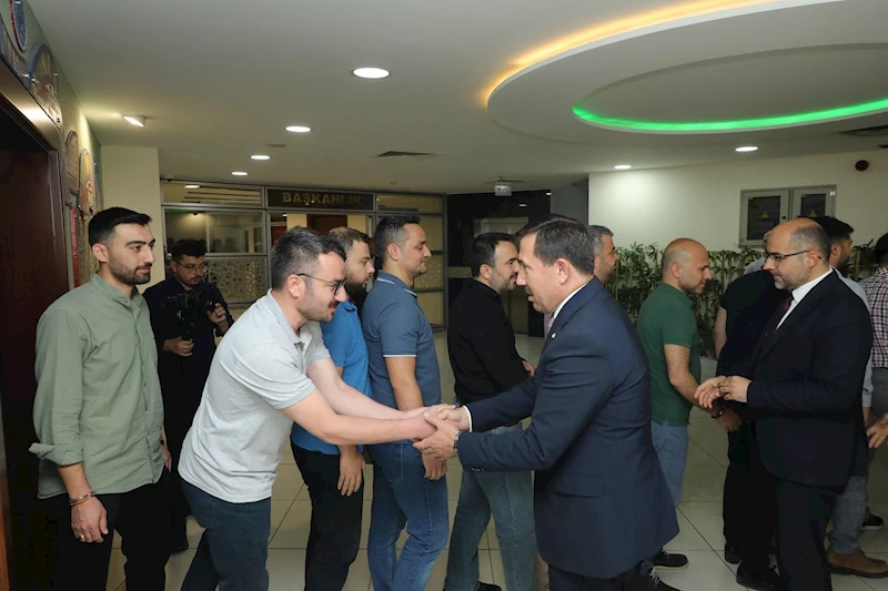 BAŞKAN KILCA, MESAİ ARKADAŞLARIYLA BAYRAMLAŞTI