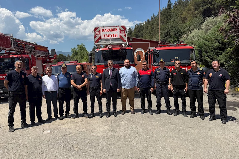 Karabük Valisi Sayın Mustafa Yavuz’dan, İtfaiye Müdürlüğümüze Ziyaret