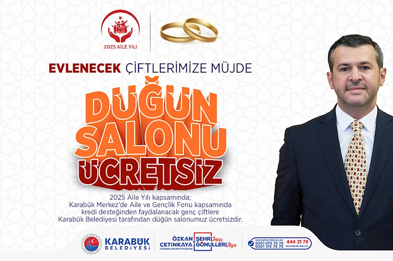 Karabük Belediyesi, Evliliğe Adım Atan Çiftleri Yalnız Bırakmıyor