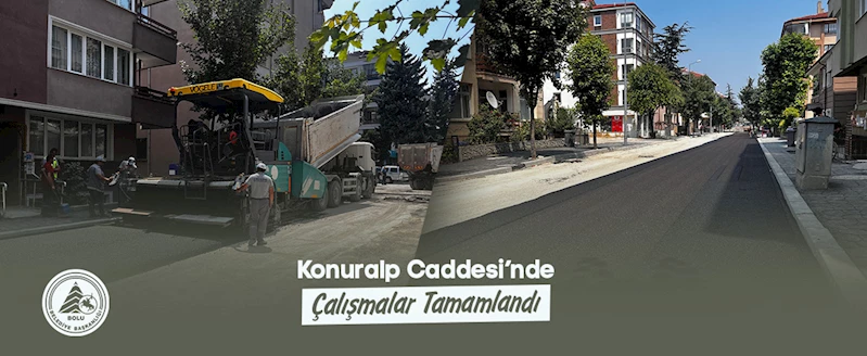 Konuralp Caddesi’nde çalışmalar tamamlandı