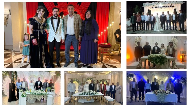 BAŞKANIMIZ, DÜĞÜN TÖRENLERİNE KATILDI