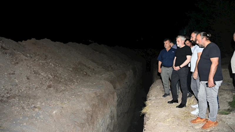 Başkan Görgel, Kılavuzlu İçmesuyu İletim Hattı Çalışmalarını İnceledi