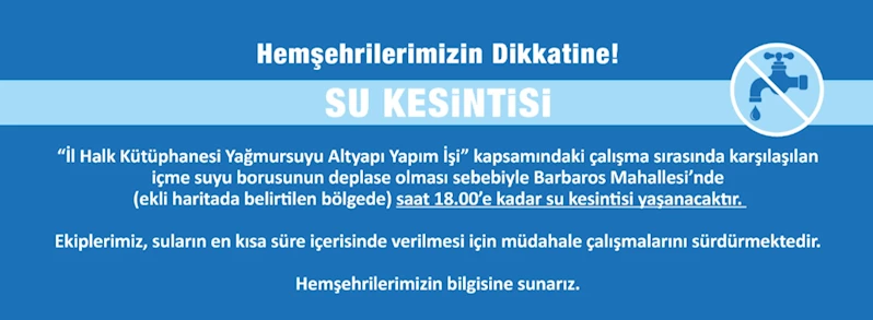 Su Kesintisi Duyurusu