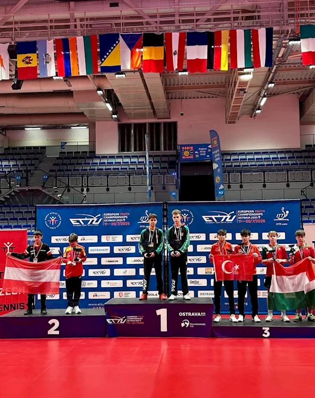 KOCASİNAN’IN MİLLİ SPORCUSU KENAN EREN KAHRAMAN, AVRUPA İKİNCİSİ OLDU