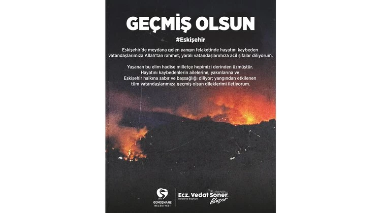 BAŞKANIMIZDAN, GEÇMİŞ OLSUN MESAJI