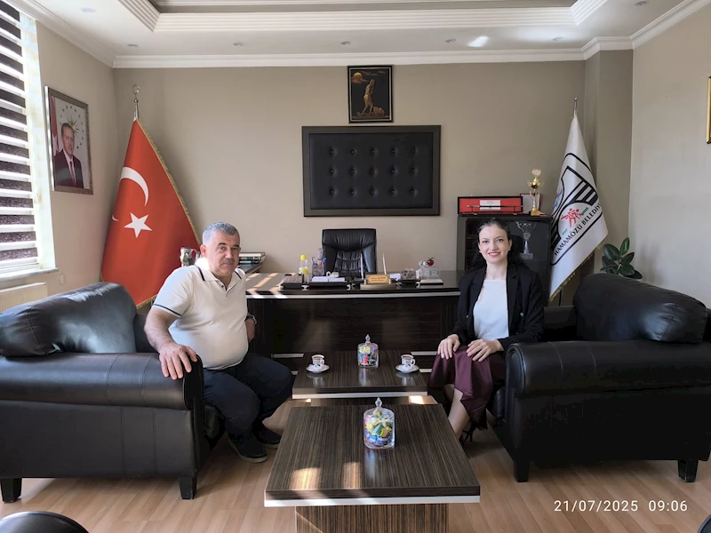 İlçemizde görev süresi sona eren Kaymakam Büşra ERDOĞAN DURAMAZ Belediye Başkanımız Cihan DEMİR’e veda ziyaretinde bulundu.