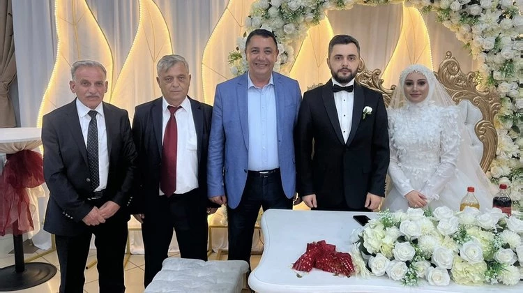 ARZU AKTAŞ VE SAMET ERYILMAZ ÇİFTİNİN DÜĞÜN TÖRENLERİNE KATILDI