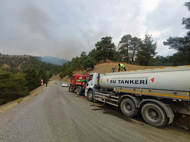 Kayseri Büyükşehir Belediyesi’nden Kahramanmaraş’taki Orman Yangınına Destek