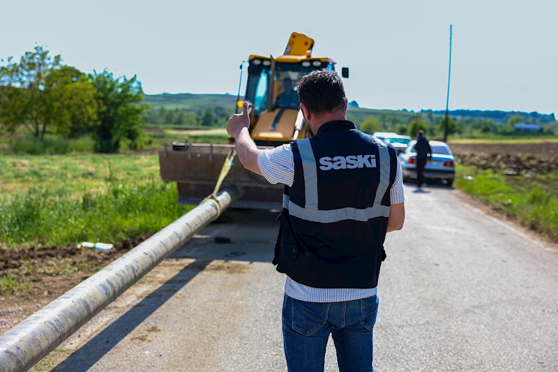 Yenilenen 3 bin 500 metrelik hat ile kayıpsız içme suyu iletiliyor