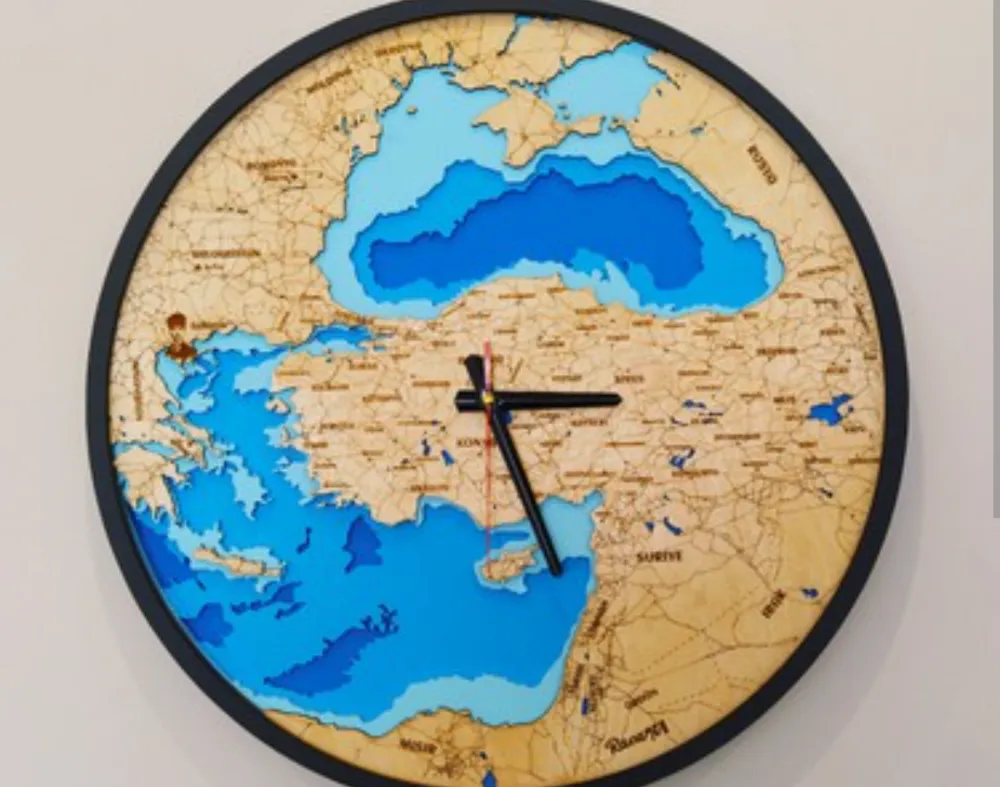 SAATİN İÇİNDEKİ  HARİTA...