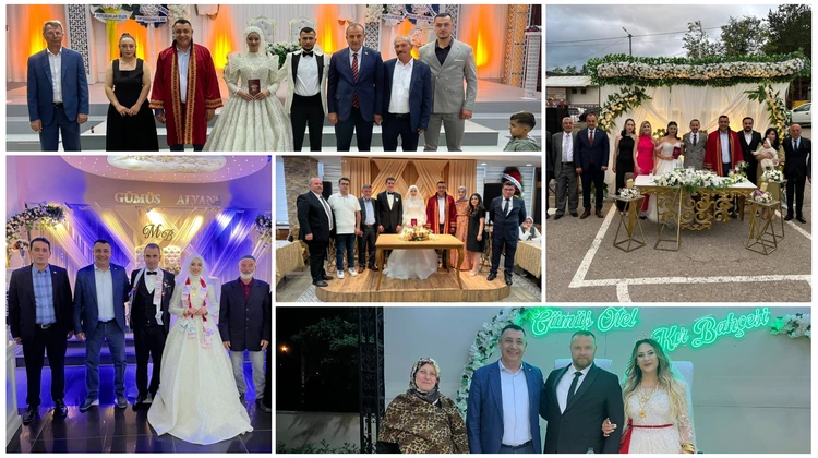 BAŞKANIMIZ, DÜĞÜN TÖRENLERİNE KATILDI, NİKAH KIYDI