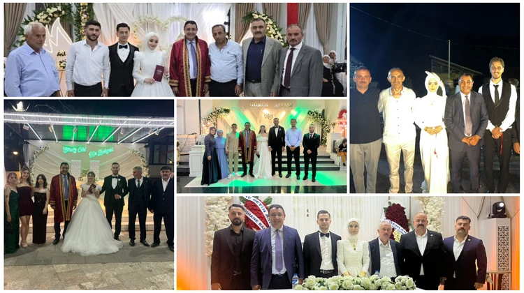 BAŞKANIMIZ, DÜĞÜN TÖRENLERİNE KATILDI, NİKAH KIYDI