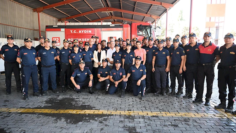 BAŞKAN ÇERÇİOĞLU’NDAN ATEŞ SAVAŞÇILARINA ZİYARET