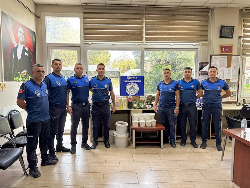 TARSUS’TA SON KULLANMA TARİHİ GEÇMİŞ TEMİZLİK VE GIDA ÜRÜNLERİ ELE GEÇİRİLDİ