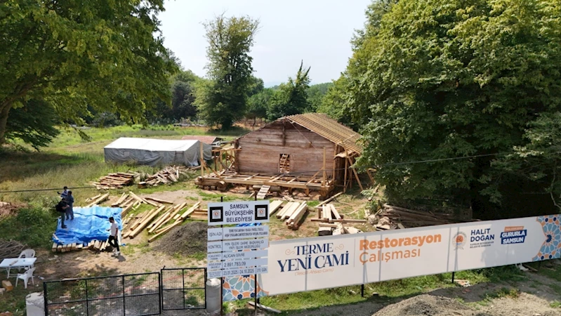 TARİHİ TERME YENİ CAMİ’NDE RESTORASYON ÇALIŞMALARI