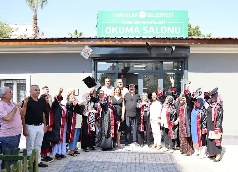 TOROSLAR’DA OKUMA YAZMA KURSUNUN MEZUNLARI SERTİFİKALARINI ALDI